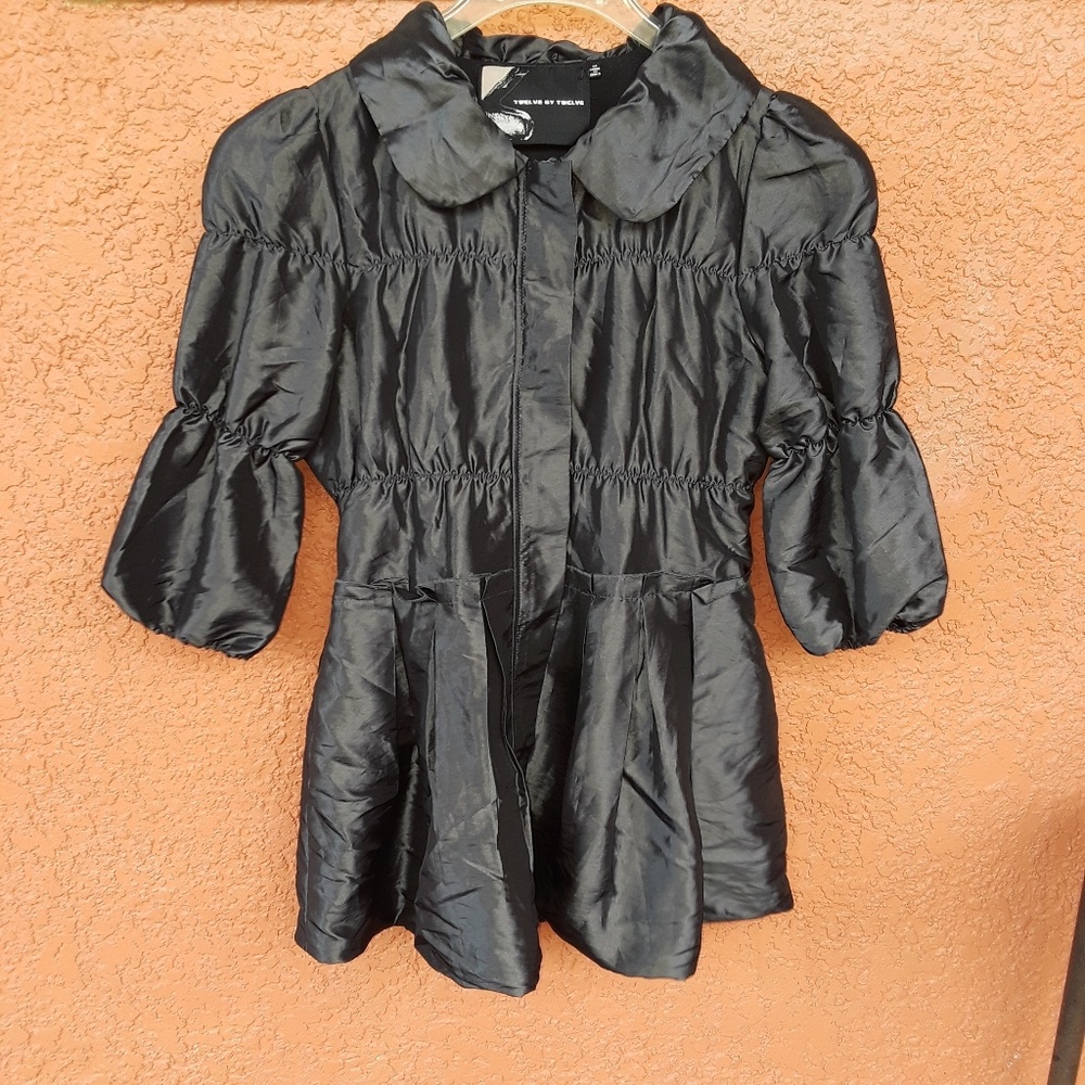 Twelve By Twelve Gray 3/4 Sleeve Light Jacket